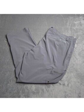 Columbia PFG Mens Gray Outdoor Pants 42 Lightweight Breathable Altered